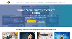 Desktop Screenshot of parramattawebdesign.com.au